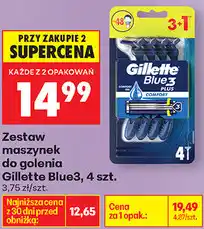 Biedronka Zestaw maszynek do golenia Gillette Blue3, 4 szt oferta