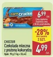 ALDI Czekolada mleczna z prażoną kukurydzą Choceur oferta