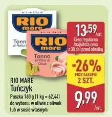ALDI Tuńczyk w sosie własnym Rio Mare oferta