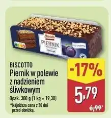 ALDI Pierniki z nadzieniem śliwkowym Biscotto oferta
