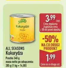 ALDI Kukurydza słodka All Seasons oferta