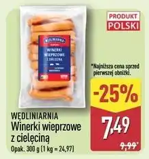 ALDI Winerki wieprzowe z cielęciną Wędliniarnia oferta