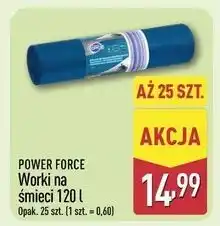 ALDI Worki na smieci 120 l Power Force oferta