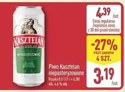 ALDI Piwo Kasztelan Niepasteryzowane oferta