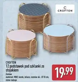 ALDI Podstawki pod szklanki ze stojakiem Crofton oferta