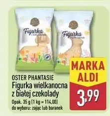ALDI Zając z białej czekolady Oster Phantasie oferta