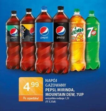 ABC Napój gazowany Pepsi, Mirinda, Mountain Dew, 7Up 1,5l oferta
