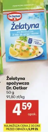 Delikatesy Centrum Żelatyna spożywcza Dr. Oetker oferta