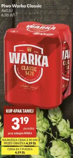 Delikatesy Centrum Piwo Warka Classic oferta