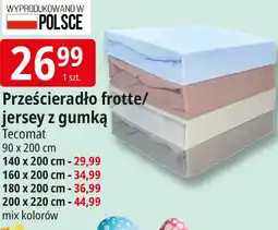 E.Leclerc Prześcieradło frotte/jersey z gumką Tecomat oferta