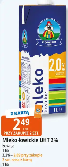 E.Leclerc Mleko Łowickie UHT 2% oferta