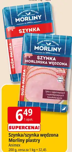 E.Leclerc Szynka/szynka wędzona Morliny plastry oferta