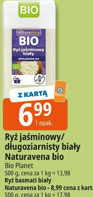 E.Leclerc Ryż jaśminowy/długoziarnisty biały Naturavena bio oferta