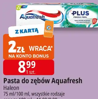E.Leclerc Pasta do zębów Aquafresh oferta