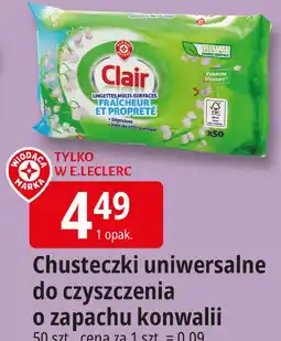 E.Leclerc Chusteczki uniwersalne do czyszczenia o zapachu konwalii oferta