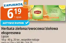 E.Leclerc Herbata zielona/owocowa/ziołowa ekspresowa Lipton oferta