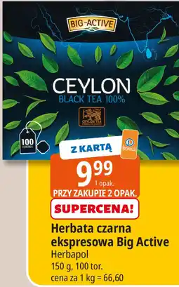 E.Leclerc Herbata czarna ekspresowa Big Active oferta
