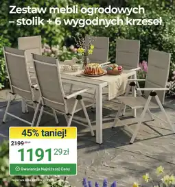 ERLI Zestaw mebli ogrodowych oferta