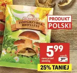 Delikatesy Centrum Grzyby suszone podgrzybek brunatny kapelusz, podgrzybek brunatny krojony, borowik szlachetny krojony oferta