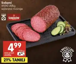 Delikatesy Centrum Salami wybrane rodzaje oferta