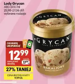 Delikatesy Centrum Lody różne rodzaje oferta