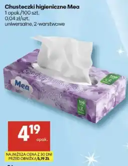 Delikatesy Centrum Chusteczki higieniczne 1 opak./100 szt. uniwersalne 2-warstwowe oferta