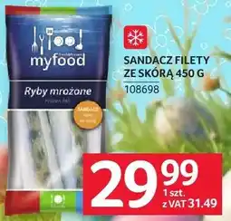Selgros Sandacz filety ze skóry myfood oferta