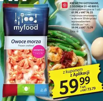 Selgros Krewetki gotowane z ogonem myfood oferta