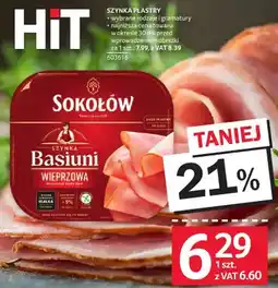 Selgros Szynka plastry Basiumi wieprzowa Sokołów oferta