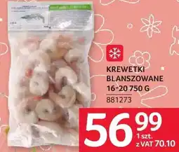 Selgros Krewetki blanszowane myfood oferta
