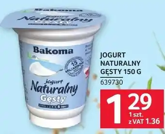Selgros Jogurt naturalny gęsty Bakoma oferta