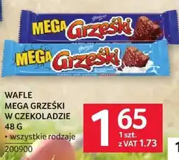 Selgros Wafle Mega Grzeski w czekoladzie oferta