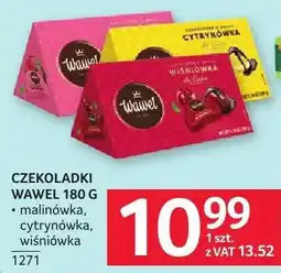Selgros Czekoladki Wawel malinówka, cytrynówka, wiśniówka oferta