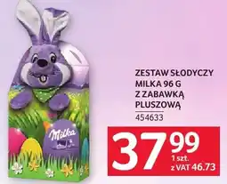 Selgros Zestaw słodyczy Milka 96g zajączek + pluszówka oferta