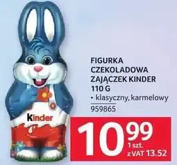 Selgros Figurka czekoladowa zajączek Kinder 110g klasyczny, karmelowy oferta