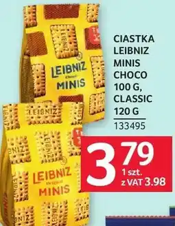Selgros Ciastka Leibniz Minis Choco 100 g, Classic 120 g oferta