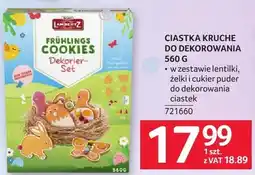 Selgros Ciastka kruche do dekorowania 560g w zestawie lepik, cukier puder do dekorowania, ciastek oferta