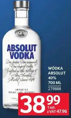 Selgros Wódka Absolut 40% oferta