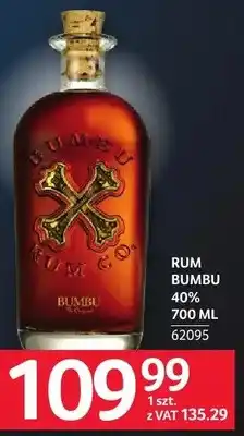 Selgros Rum Bumbu 40% oferta