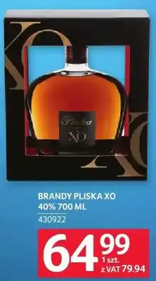 Selgros Brandy PLISKA XO 40% oferta