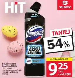 Selgros Płyn do zmywania Domestos Zero Kamienia oferta