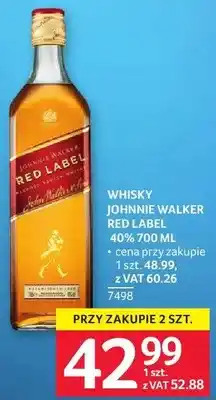 Selgros Whisky JOHNNIE WALKER RED LABEL 40% oferta