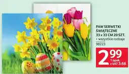 Selgros Serwetki świąteczne Paw 33x33cm 20 szt oferta