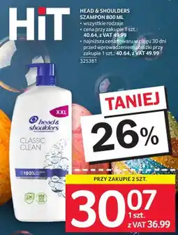 Selgros Szampon Head & Shoulders oferta