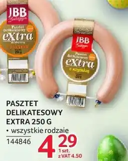 Selgros Pasztet delikatesowy extra JBB Bałdyga 250g wszystkie rodzaje oferta