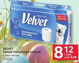 Selgros Papier toaletowy Velvet 8 rolek oferta