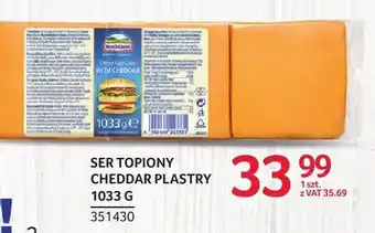 Selgros Ser topiony Cheddar plastry Hochland oferta