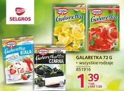 Selgros Galaretka Dr. Oetker 72g - różne rodzaje oferta