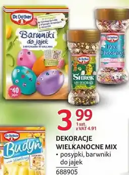 Selgros Dekoracje wielkanocne mix Dr. Oetker - posypki, barwniki do jajek oferta