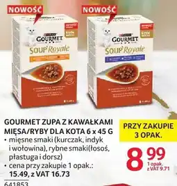 Selgros Zupa Gourmet z kawałkami mięsa/ryby dla kota oferta